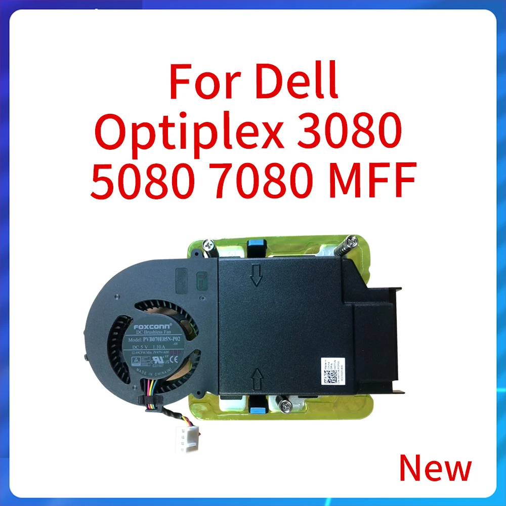 

New Original Server Microcomputer Low-Voltage Radiator for Dell Optiplex 3080 5080 7080 MFF CPU Heatsink Kit Cooling Fan