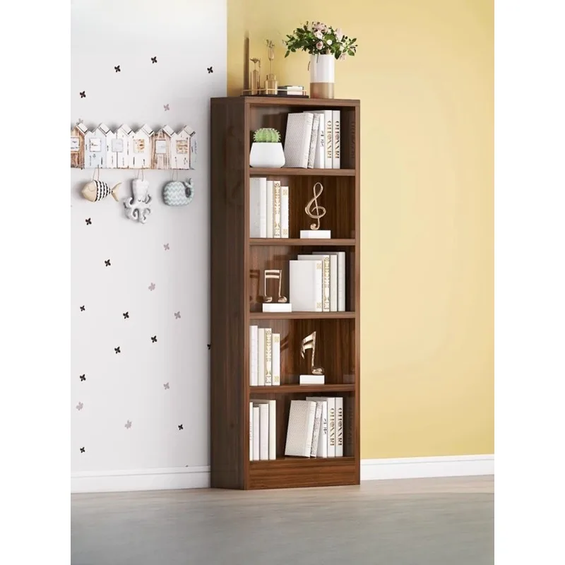 

Solid wood bookshelf shelf floor-to-ceiling simple bookcase household living room bedroom multi-layer shelf wall storage cabinet