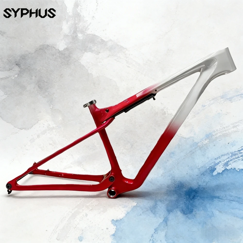 

29er XC Mountain Bicycle Frameset UDH Hanger 12x148mm Boost Carbon Full Suspension Frame with Full Internal Routing Custom Paint