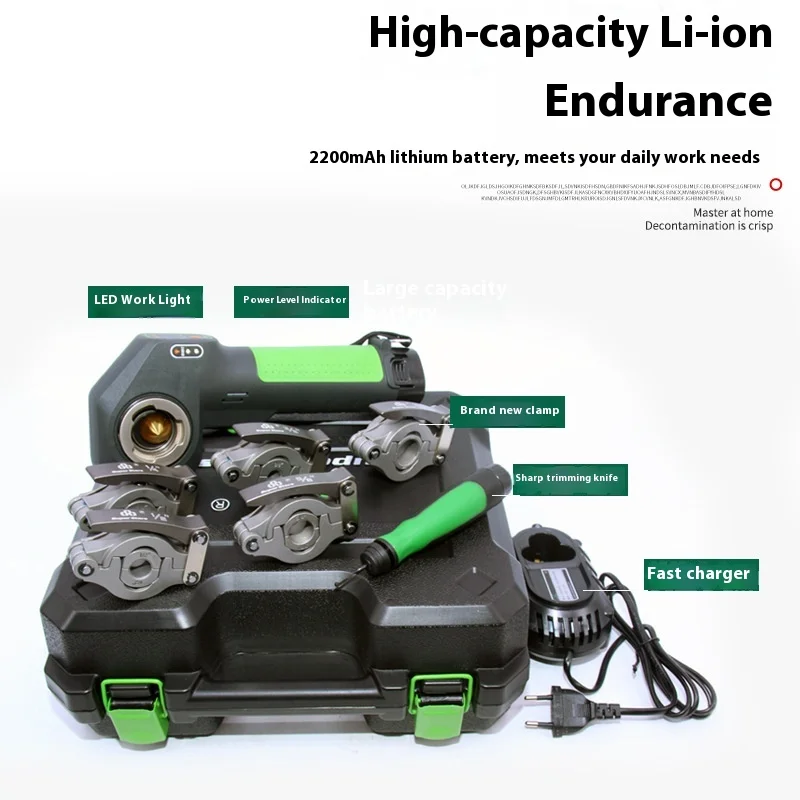 ST-E800A Lithium Battery Expander Flaring Tool Electric Copper Tube Expander Refrigeration Maintenance Tool