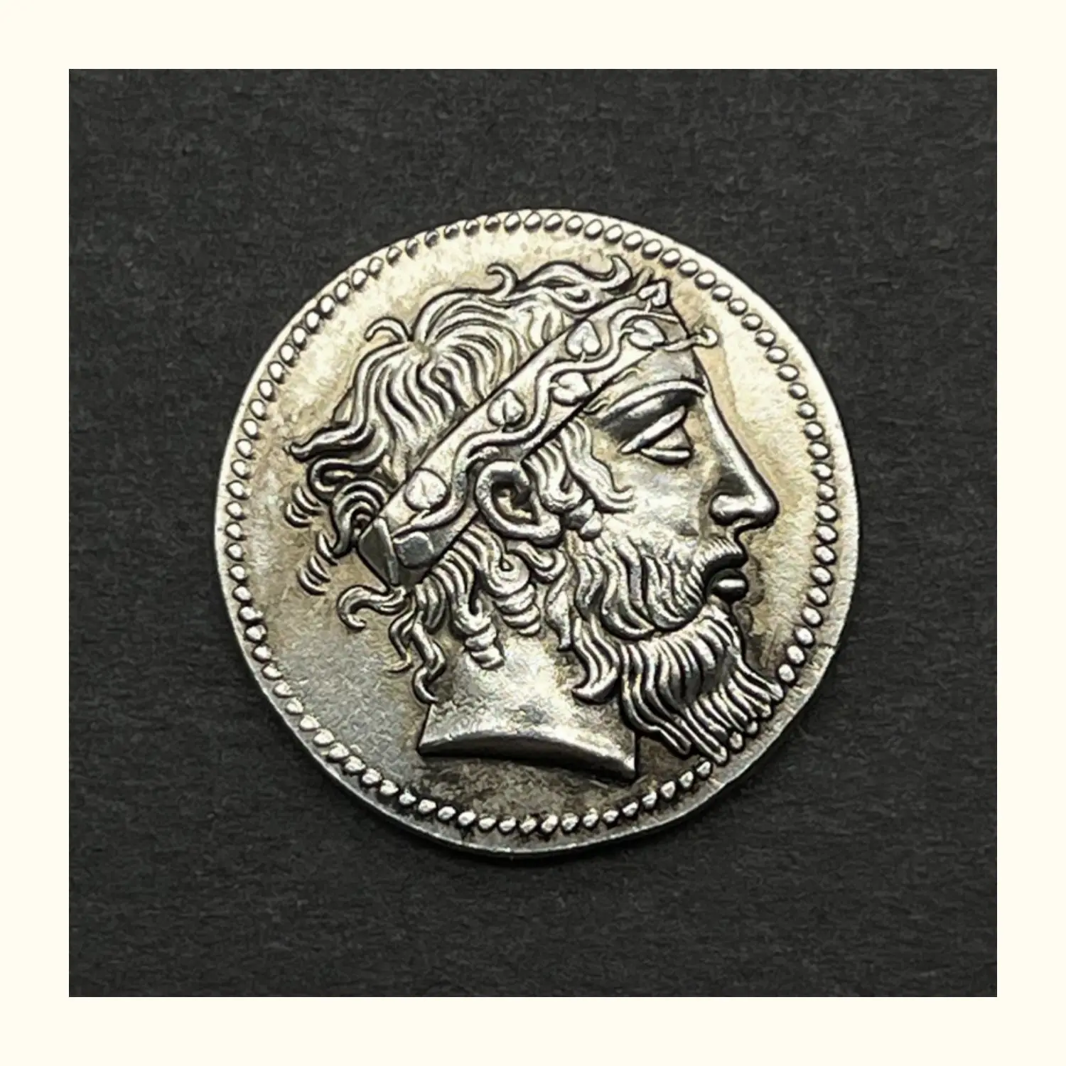 Ancient Greek Silver Plated Coin Collection Dionysus Coin Design Ancient Metal Coins Collectibles Souvenirs Collectible Coins