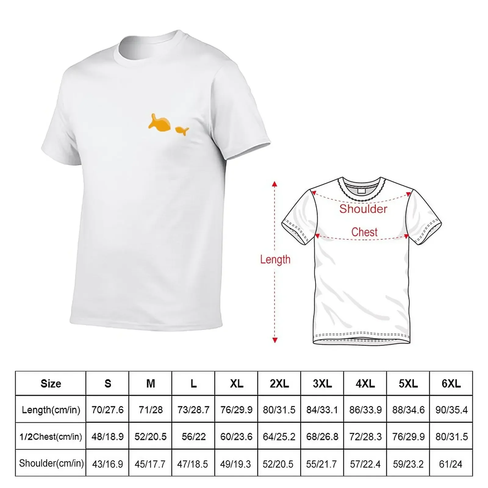 goldfish T-Shirt plus sizes funnys korean fashion mens t shirt