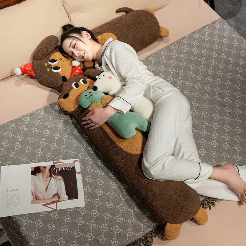 Home Decoration Long Pillows Cute Cartoon Dog Body Pillow Sofa Cushion Bed Bolster Leg Pillow for Maternity