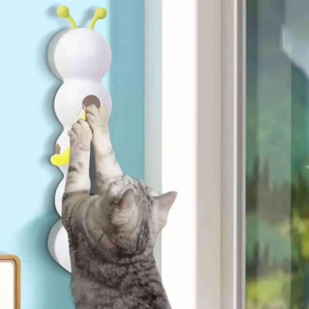 

Caterpillar Interactive Cat Toy Motion Activated Kitten Toy Rechargeable Automatic Cat Toy with Tail for Bored Indoor Cats