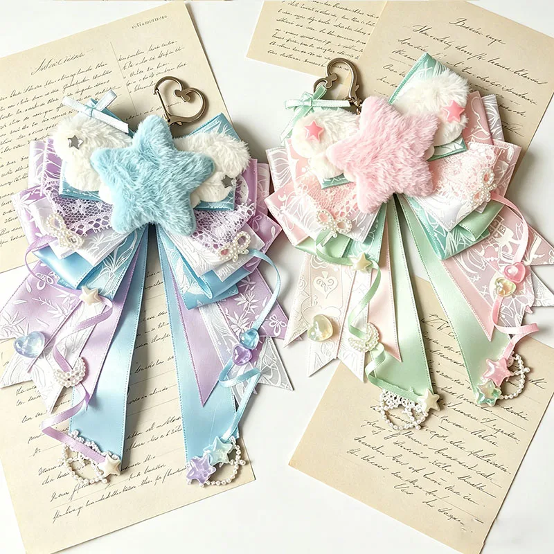 Plush Ribbon Bow High Value Lta Bag Pendant Handmade Decoration Finished Bag Hanging