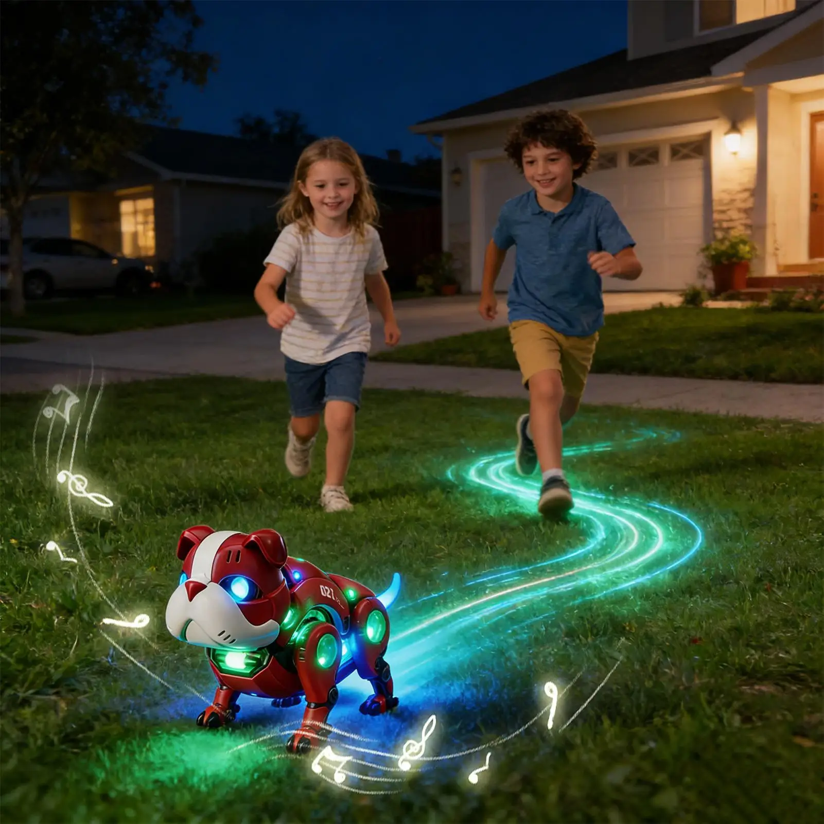 

Robot Puppy Walking Dancing Educational Toy Robot Pet With Lights And Sounds For Kids Boys Girls Birthday Party Home Living Room