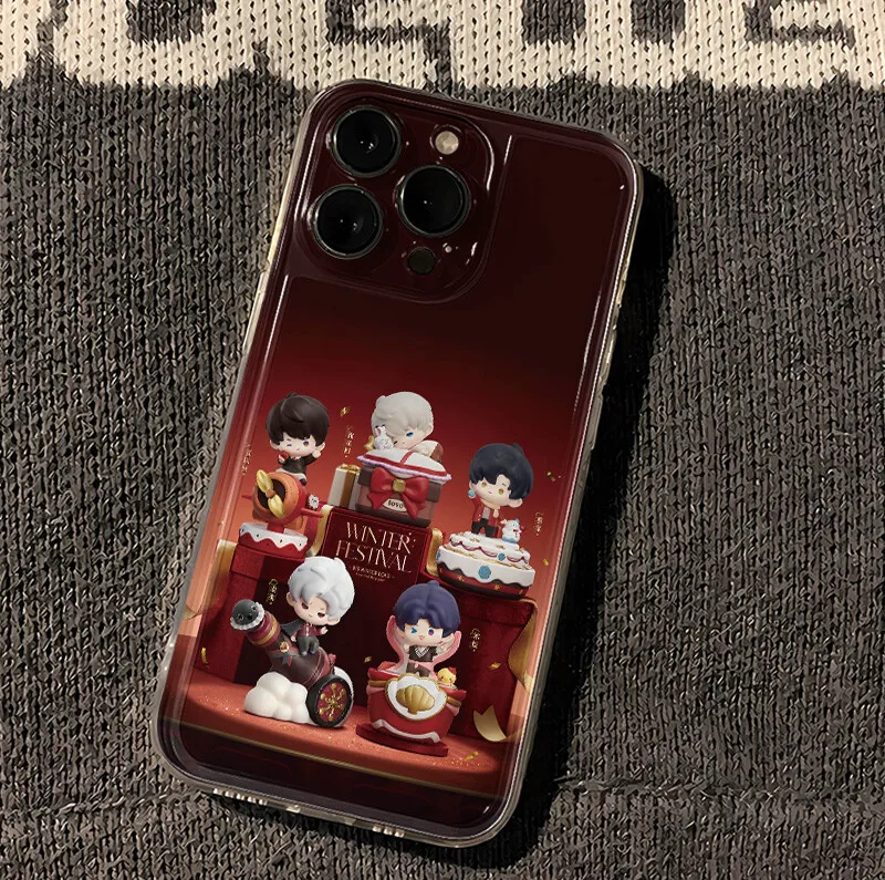 Kfc x amor e espaço profundo sylus zayne celebração fosco padrão macio tpu caso transparente capa de telefone para iphone anime cosplay