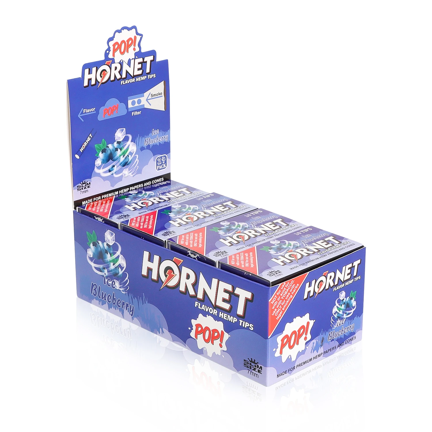 HORNET-10 unidades/Paquete de filtros con puntas portátiles, con sabores de frutas