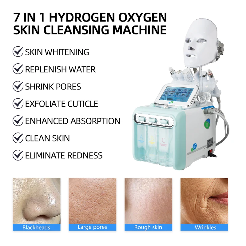 New 7In 1 Water Dermabrasion Machine Deep Cleansing Machine Water Jet Hydro Diamond Facial Clean Dead Skin Removal For Salon Use