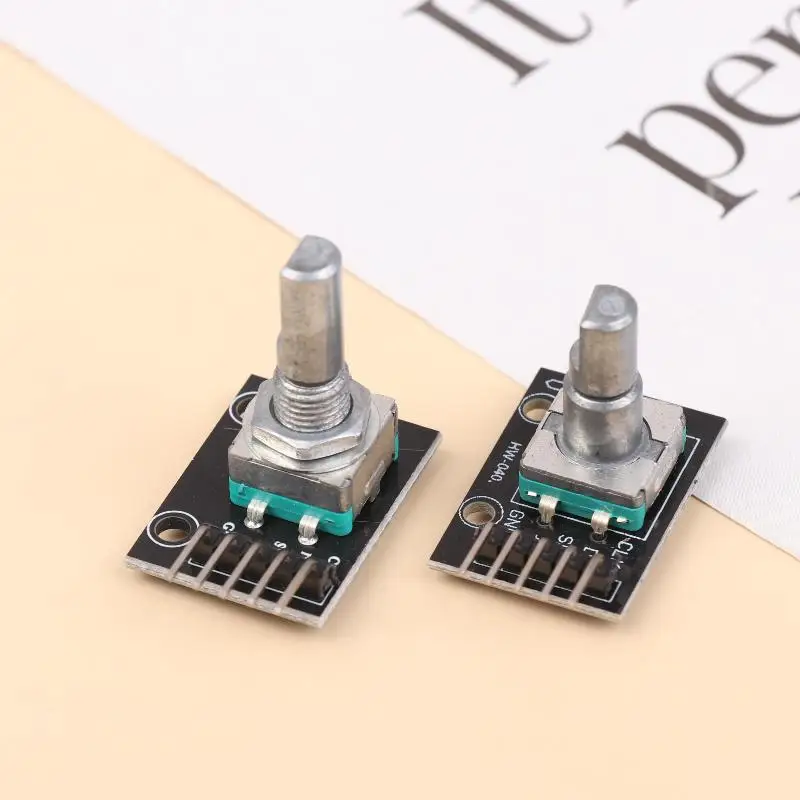 For Arduino Micro Controller Use Adjustable Encoder Module KY-040 Rotary Encoder Module With 15×16.5 Mm With Knobs