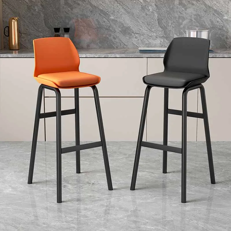 Nordic Modern Bar Stools Aesthetic Designer Relaxing Library Bar Chair Accent Coffee Sillas Para Comedores Kitchen Furniture