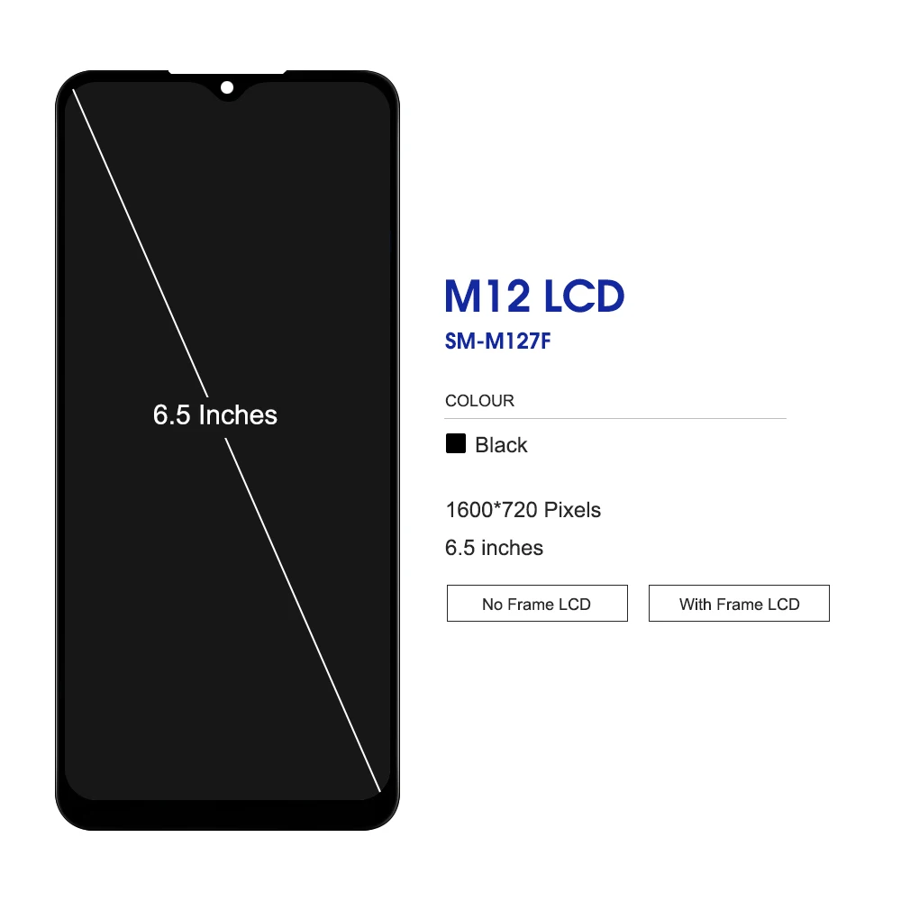 6.5 INCH For Samsung M12 M127 LCD Display Touch Screen Digitizer For SM-M127FN/DS SM-M127F/DS SM-M127G/DS Display