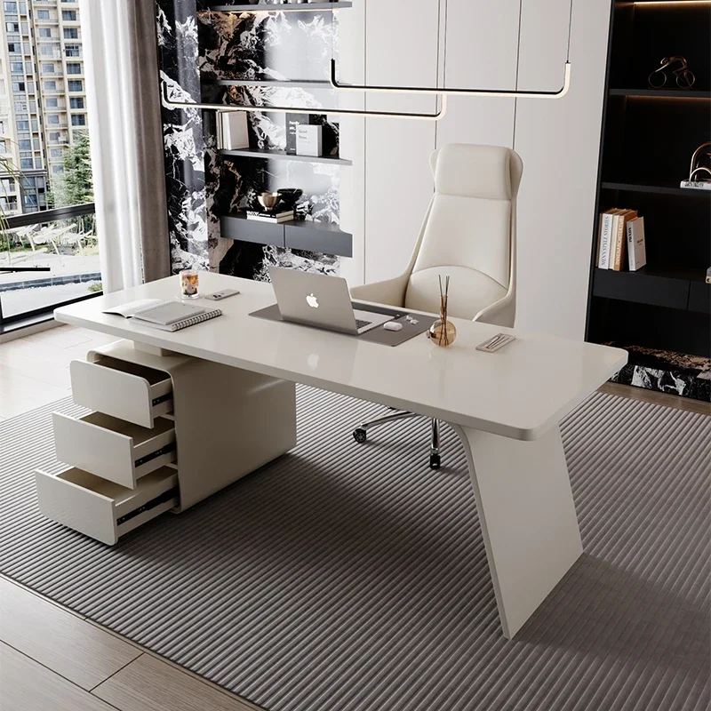 Aesthetic Nordic Office Desk Luxury Executive Organizers Storage Office Desk Minimalist Display Mesas Escritorio Home Furniture