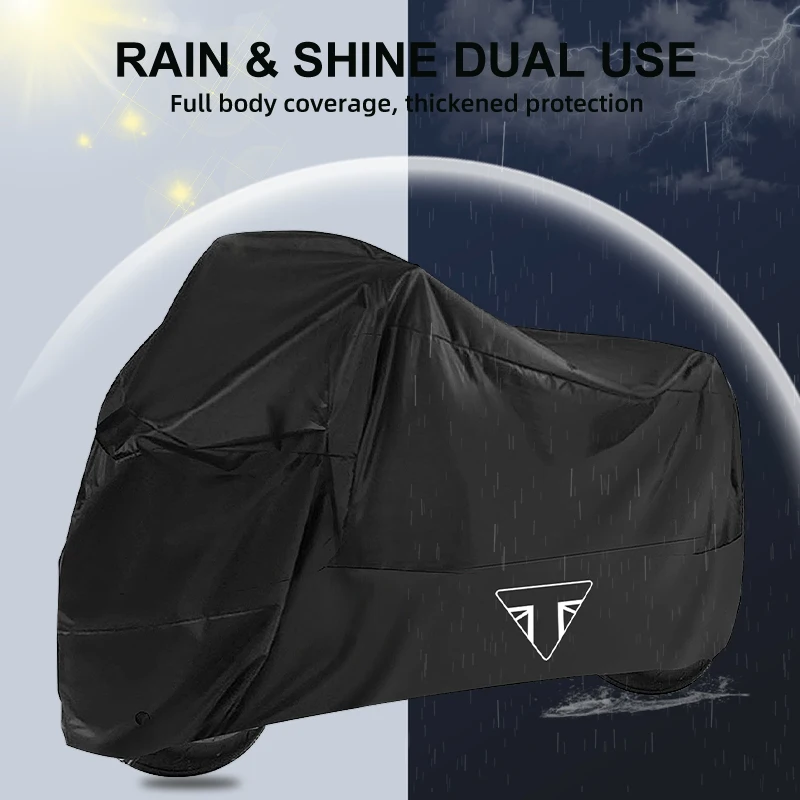 Motorcycle Cover Waterproof Dustproof UV Protective Outdoor for TRIUMPH SPEED FOUR 600 Speed Triple R RS S TWIN SPEEDMASTER