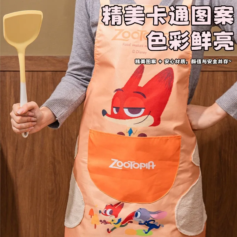 مريلة Zootopia Nick Wilde، مريلة كرتونية لطيفة على الموضة، مريلة مطبخ كاواي إبداعية، هدية عيد ميلاد للأصدقاء