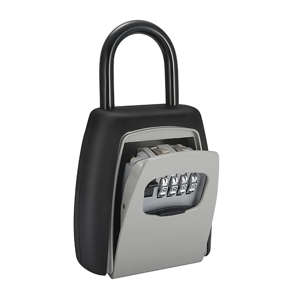 4 Digit Combination Key Lock Box Waterproof Heavy Duty Wall Mounted Metal Key Safe For Home Office Garage Outdoor Storage