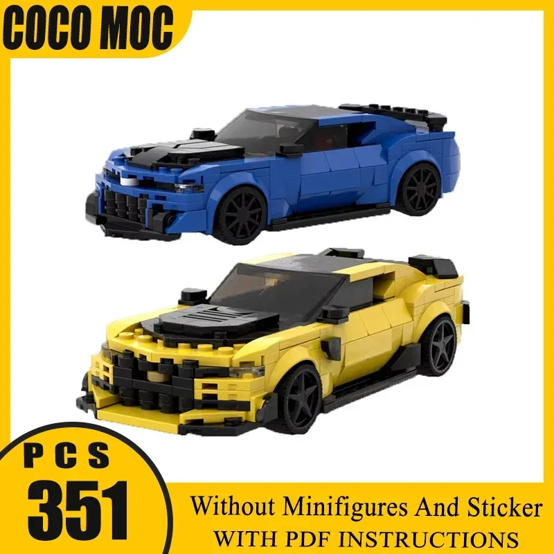 

Holiday Gifts Moc Building Blocks Champion Speed Cars ZL1 1LE Model Super Sports Car Bricks DIY Assembly Construction Toy