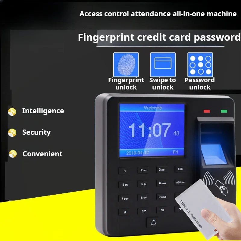 

M10 Access Control Machine Fingerprint Swipe Card Password Identification Open Door Attendance Machine ID Carmen Ban One