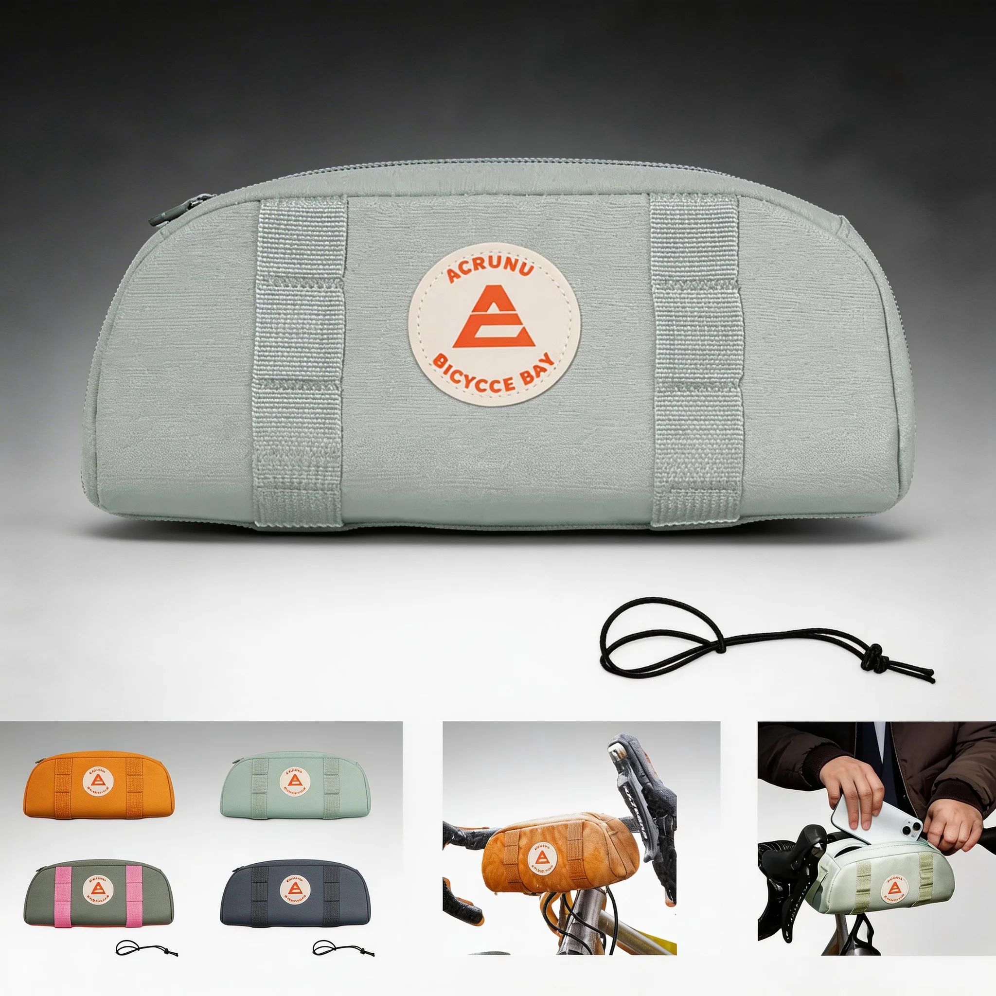 

ACRUNU Bike Handlebar Bag Water Resistant Wide Opening Quick Access 4-Point Mount Stable MTB Cycling Accessories