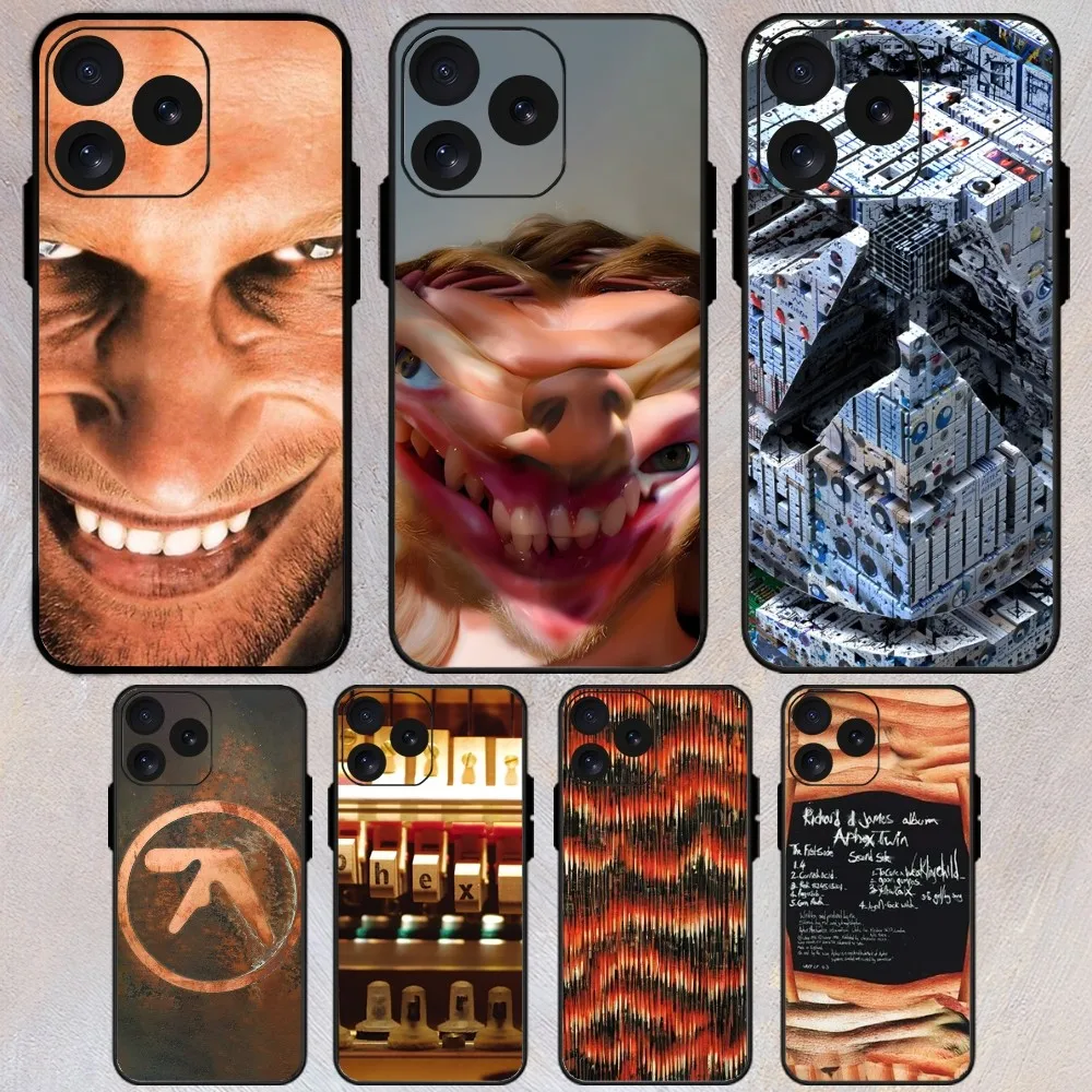 Singer Aphex Twin  19 Phone Case For iPhone 8 11 12 13 Pro 14 15 Mini X XR XS max Plus Shell