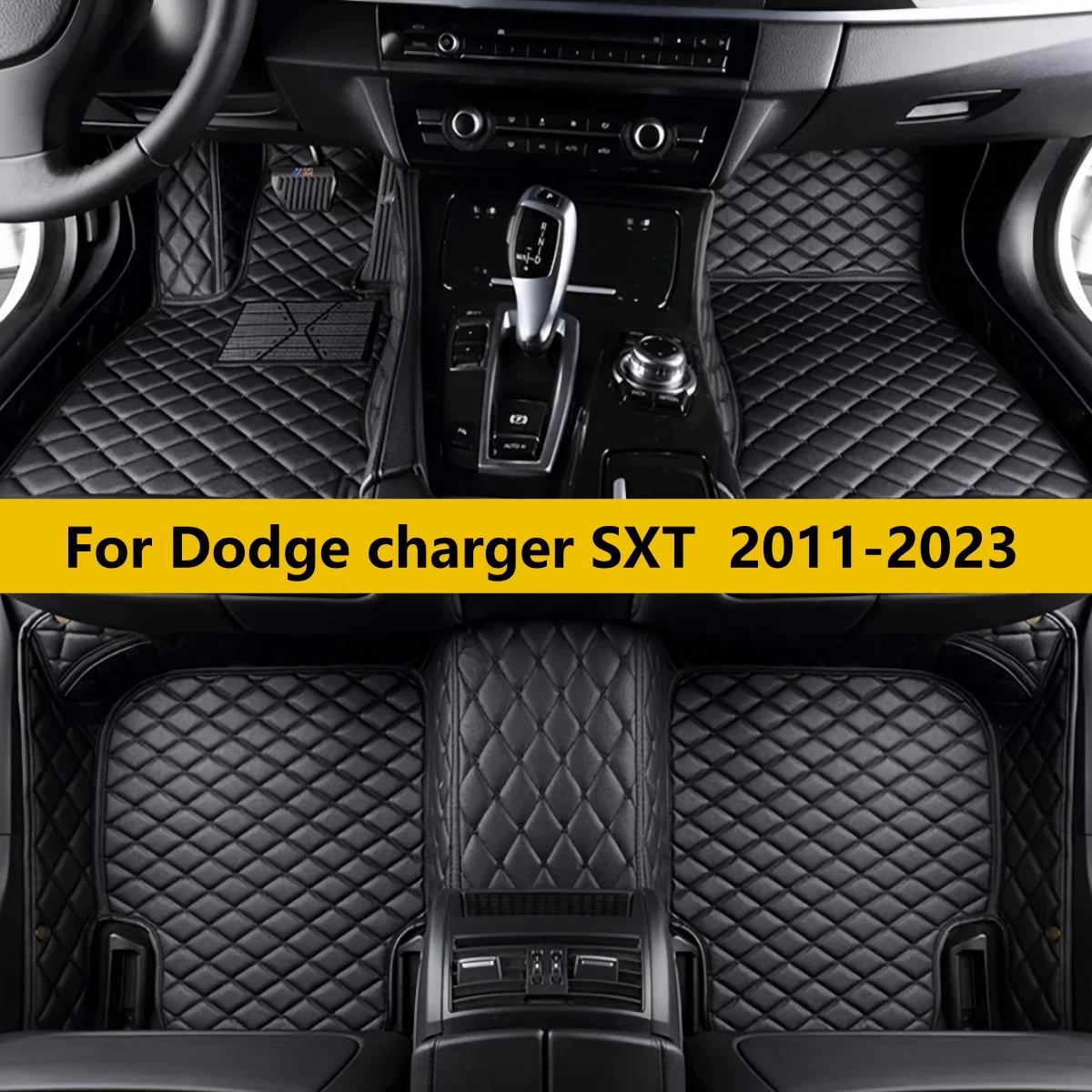 

Full Surround Leather Mat For Dodge charger SXT 2011 2012 2013 2014 2015 2016 2017 2018 2019 2020 2021 2022 2023 Carpet Pads