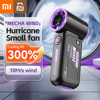 Xiaomi Youpin Handheld Fan 100 Level High Speed Electric Fan Small Wind Cannon Portable Digital Display USB Charging Fan Outdoor