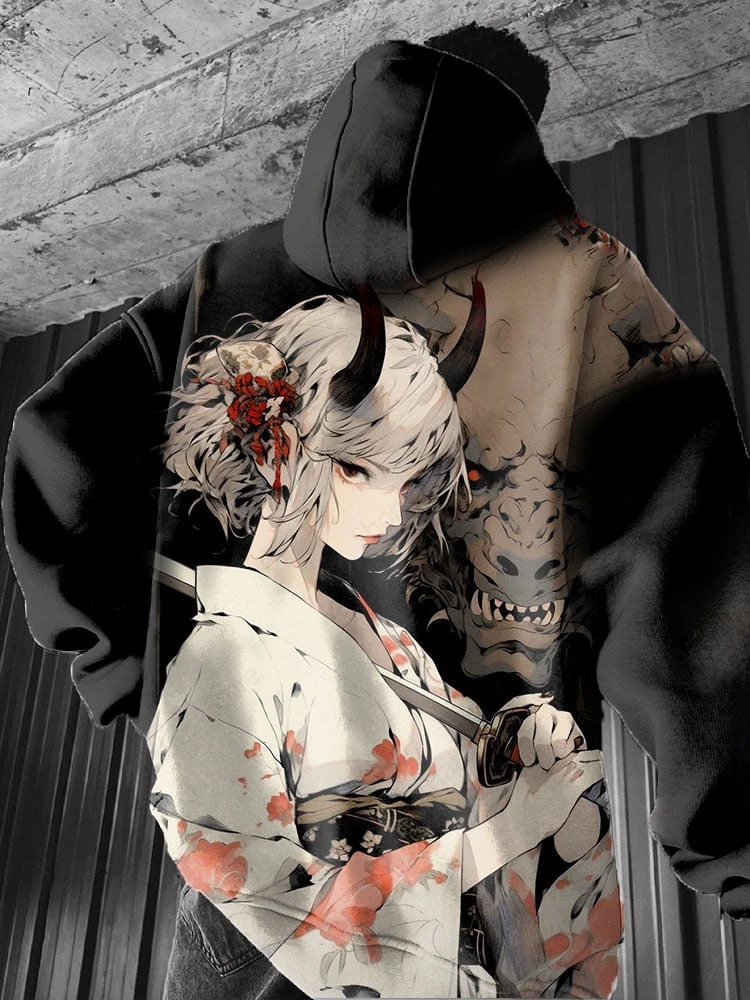 일본 애니메이션 뷰티 3D 프린트 그래픽 후드, 남성 패션 오버사이즈 후드, 소년 코트, 여성 땀 운동복