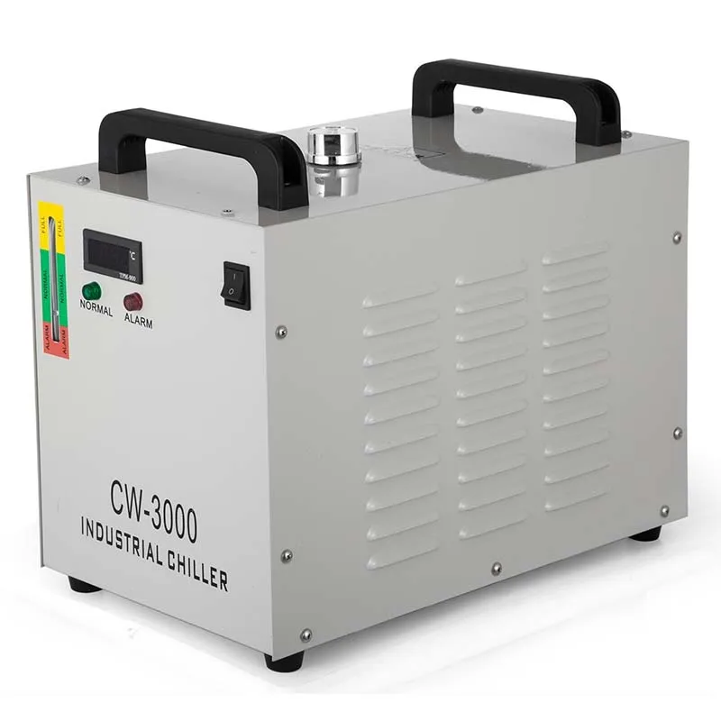 CW-3000 Industrial Chiller 9L Water Tank Co2 Glass Laser With Good Heat Dissipation Effect Glass Tube CNC Spindle Cooling