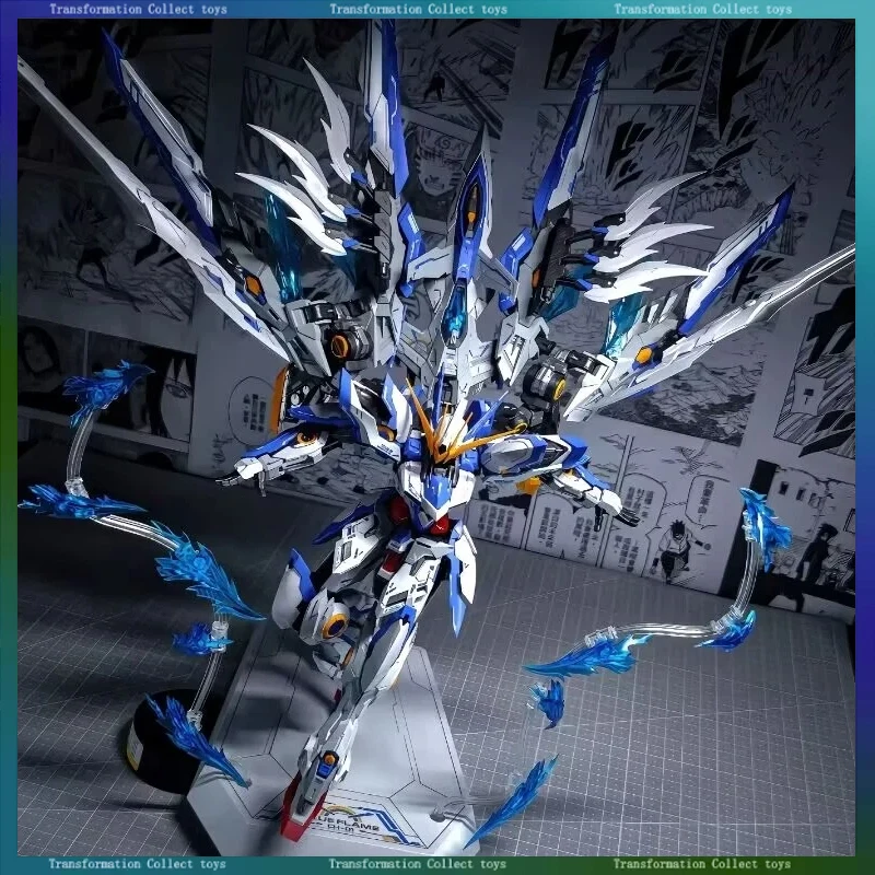 

Hot Sale ZZA Model MG 1/100 ZA08 CH-01 Blue Flame Assembly Model Kit Alloy Skeleton Action Figures Robot Plastic Model Gifts