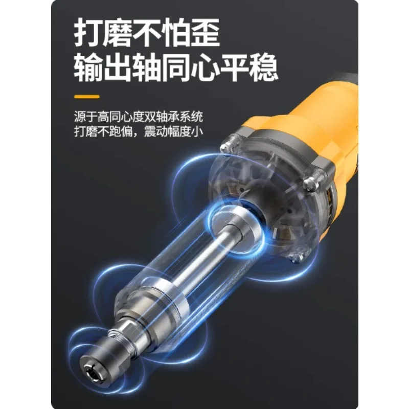1300W High Power Handheld Electric Grinder 220V Multifunctional Direct‑Drive Polishing Engraving DIY Tool