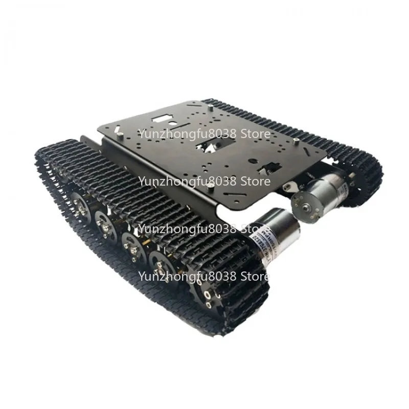 TS100 Metal Remote Control Robot Tank Car Chassis Shock Absorber with 12V 330 Rpm #25 Motor for Arduino DIY