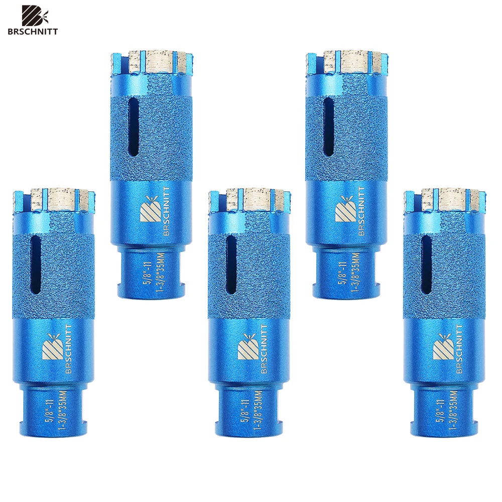 Imagem -03 - Dia 35 mm Brocas Soldadas a Laser Brocas Soldadas Broca 58 Rosca para Telha Granito Mármore Porcelana Buraco Saw Broca 1pc