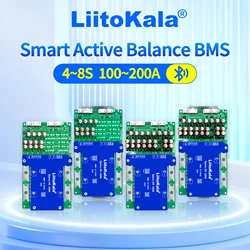 LiitoKala Lifepo4 Battery Pack 4S 8s 12V 24V BMS Used For Continuous With Balance Function