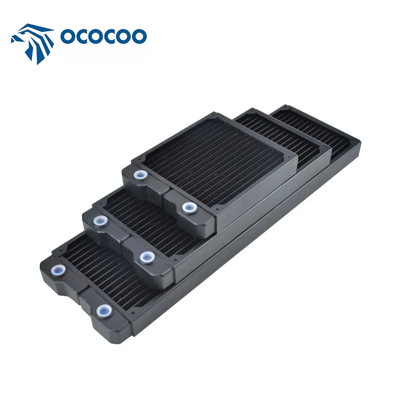 

OCOCOO Radiator Copper G1/4 Thread 140mm 280mm 420mm 14cm Fan Cooling DIY Computer Modding Water Cooling System OC-CRS14/28/42