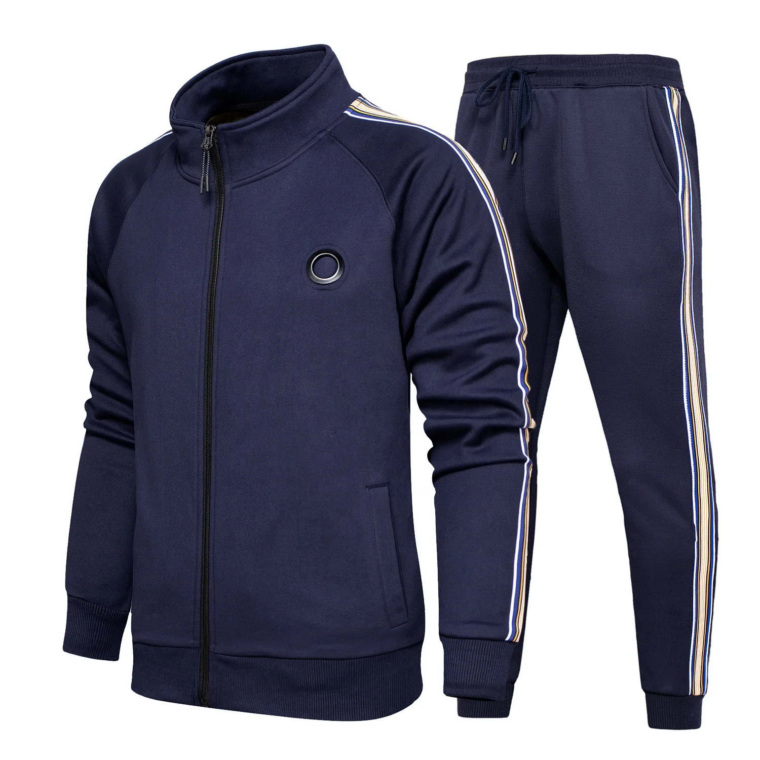 

Men's Tracksuit 2 Piece Jacket and Pants Jogging Athletic Suit Casual Full Zip Sweatsuit for Men