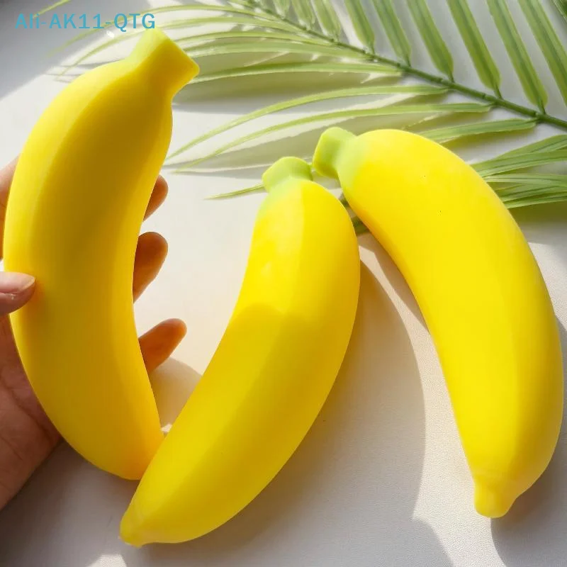 [New] Anti-stress  Banana Toys Slow Rising  Fruit Squeeze Toys Funny Stress Reliever Reduce Pressure Prop Gifts