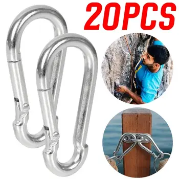 20個304不銹鋼彈簧扣登山扣快速連接環鉤快拆鏈條扣 10 最佳銷售 鐐銬 - №1