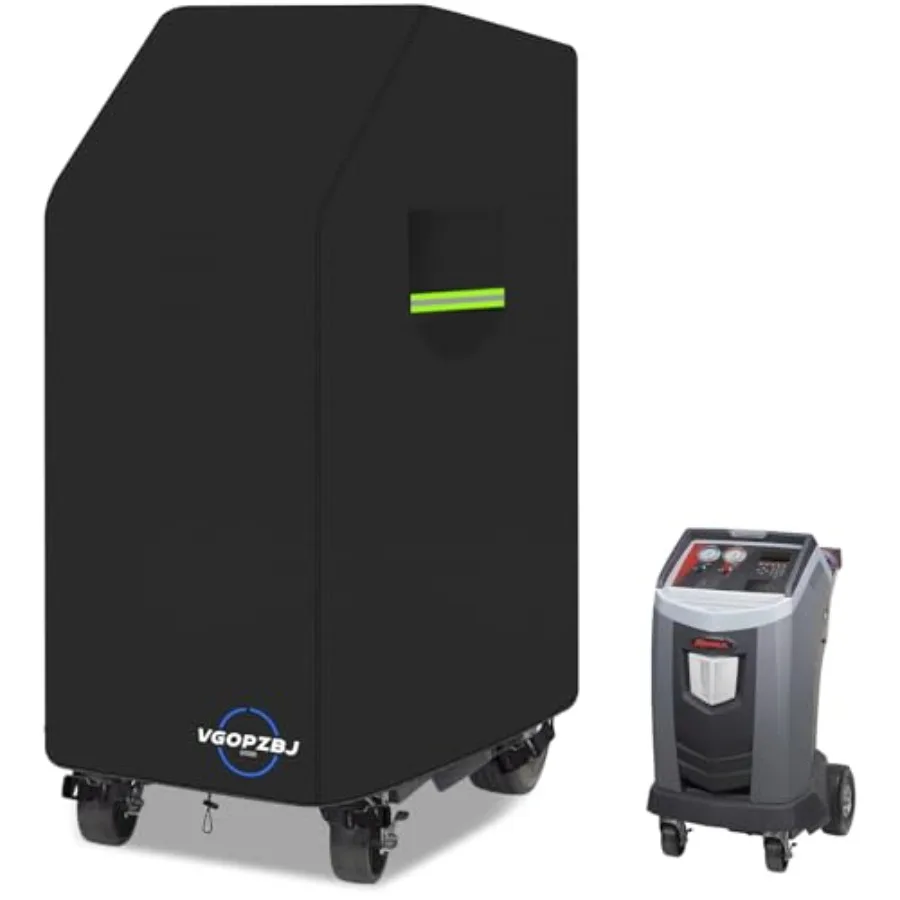 

Dust Cover For Robinair A/C Rrr Machine600d Heavy-Duty Vinyl Dust Cover For Robinair Ac1234-6 With Click-Close Straps and Refle