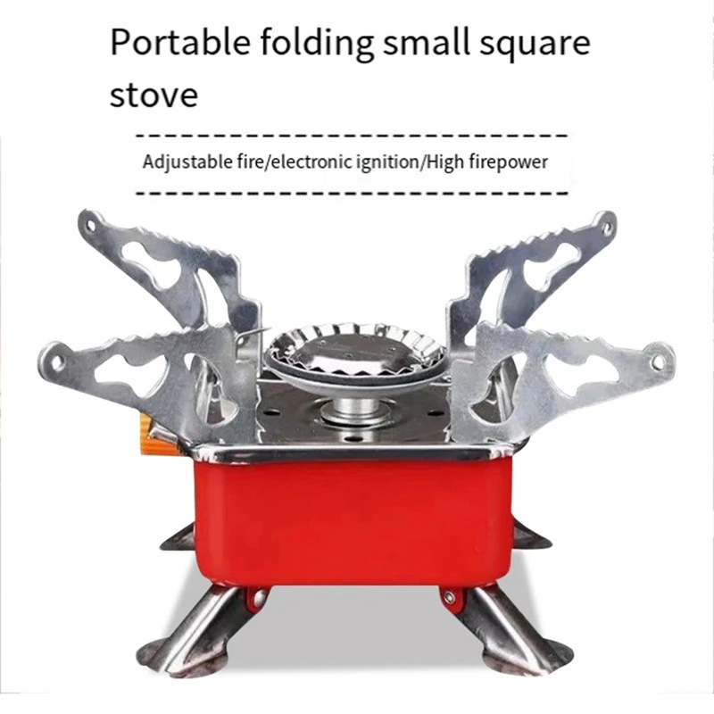 Camping Gas Stove Mini Big Power Heater Gas Stove Cookware Portable Picnic Cookware Barbecue BBQ Durable Easy To Use