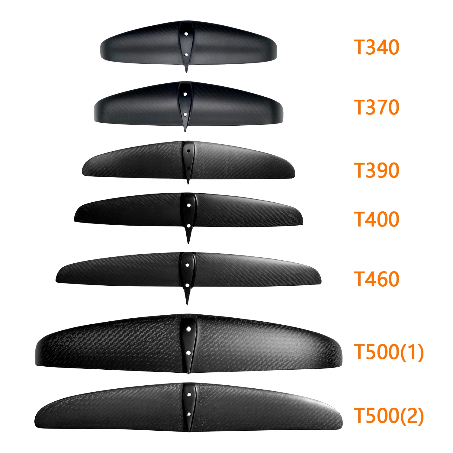 

Ultra-Lightweight Carbon Fiber Hydrofoil Fittings Variety Sizes GY Universal Rear Wing Customizable Surfing Accessories