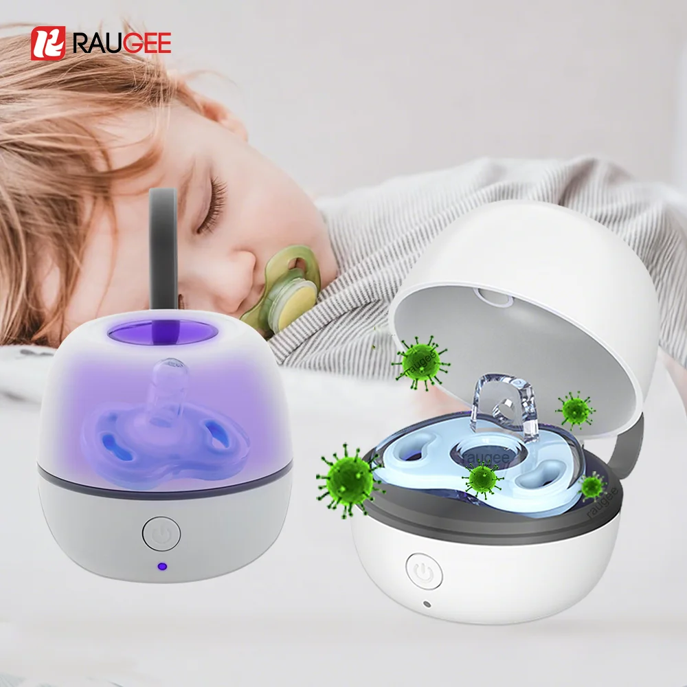 

Portable Pacifier Disinfection Box Mini UV Light Sterilizer USB Rechargeable Sanitizer for Baby Pacifier Denture Jewelry Cleaner