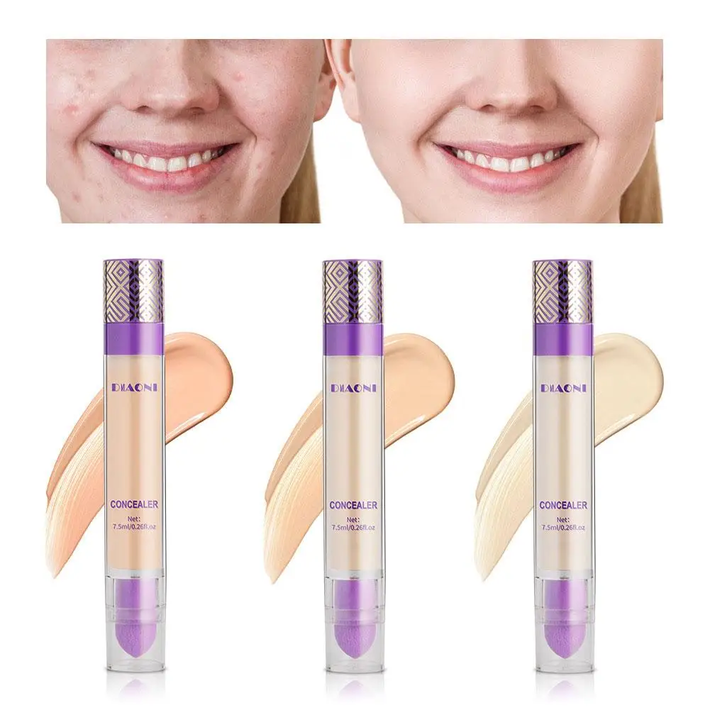 3 Colors Liquid Concealer Skin Corrector Dark Circles High Concealer Eyes Makeup Coverage The Lasting Concealer Cosmetics U N6C9