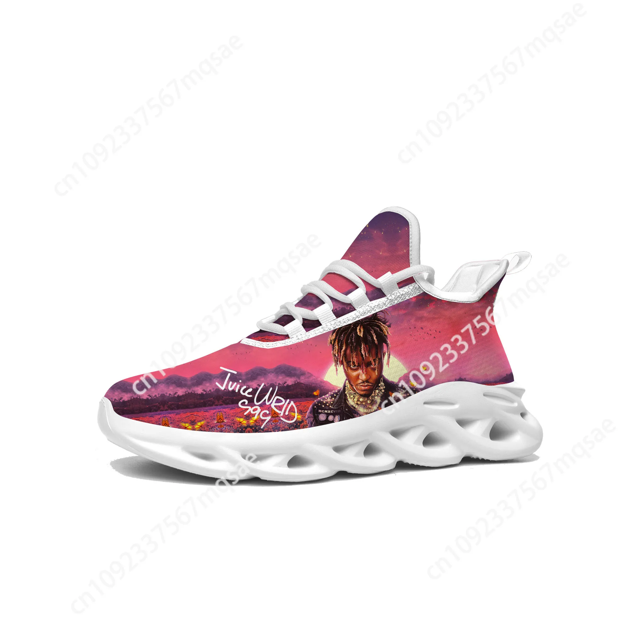 

Juice Wrld 999 Hip Hop Rapper Flats Sneakers Mens Womens High Quality Sports Shoes Custom Made DIY Sneaker Customized Shoe