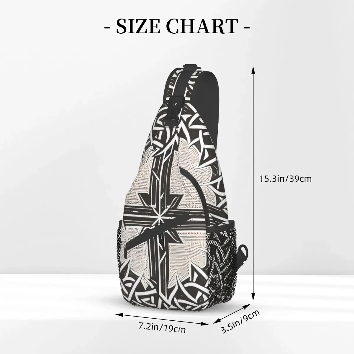 Cross Crucifixion Crossbody Bag Sports Cross Chest Bag Unisex Women Man Fashion Shoulder Backpacks Travel