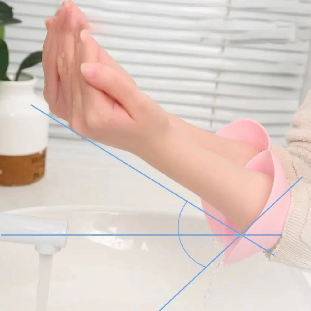 

1 Pair Anti-Splash Face Wash Wristbands Soft Silicone Prevent Wetness Wrist Washband Waterproof Washing Wrist Strap Washroom