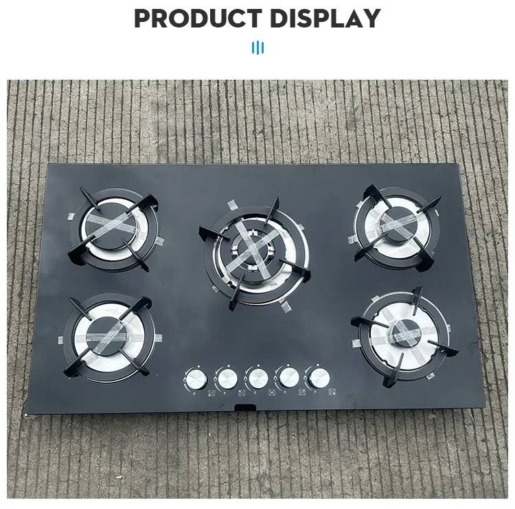 5 gas recessed stove, kitchen household stove