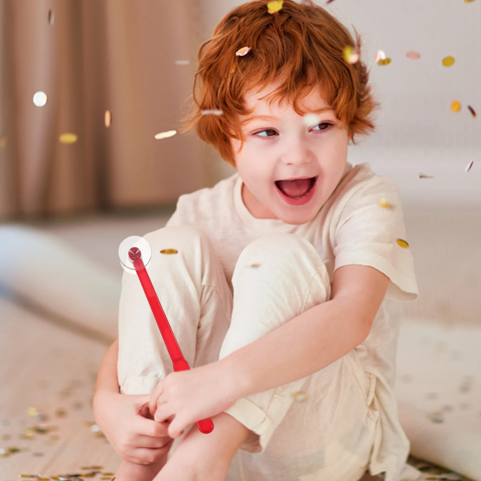 2 قطعة أداة لعبة المطرقة الصغيرة تصميم كوب الشفط المزدوج لبطاقة سطح المكتب استخدام اللعب التعليمية للأطفال عطلة الهتاف الدعامة