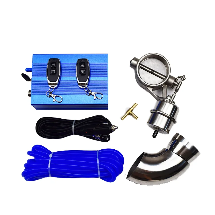 2025Automotive Valve Exhaust Muffler Vacuum Exhaust ValveCar Modification Remote Control Controller with 63mm Stainless Steel RZ