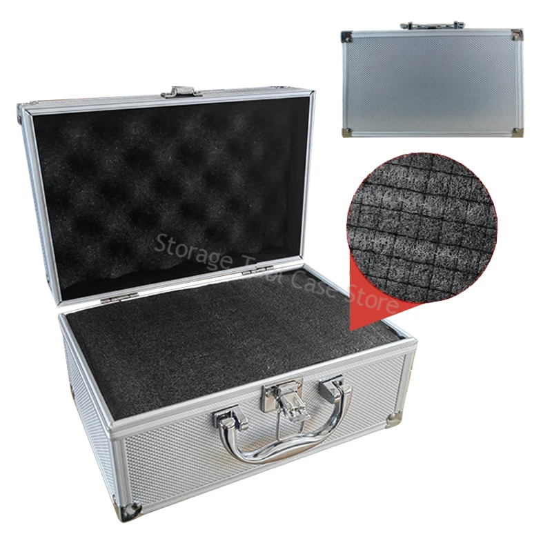 Tool Box Aluminum Hard Case Portable Safety Instrument Case Waterproof Equipment Toolbox Suitcase Hardware Display Organizer