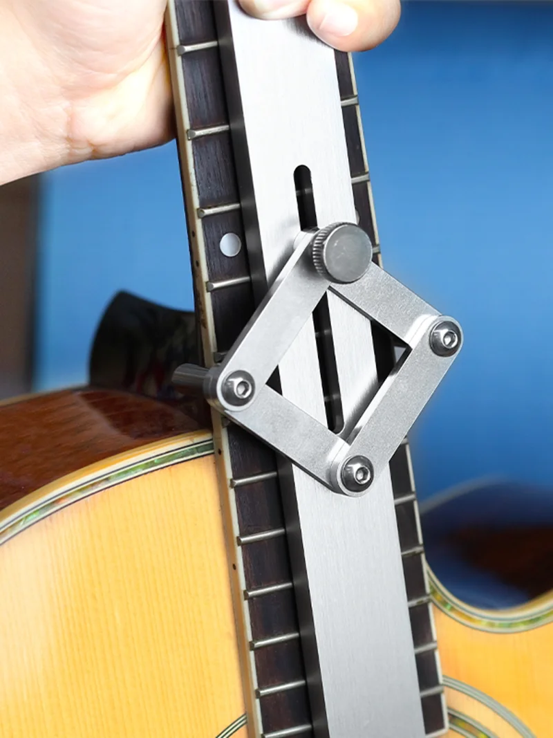 Neck Resetting and Alignment Gauge | Aluminium Alloy Centre Line Gauge for Guitars | Jazz Musical Instrument | Guitar Making Too